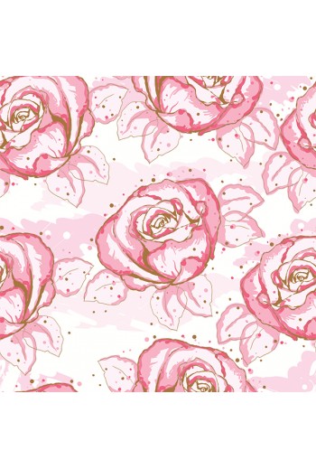 Cloud of Roses decorative floral vinyl sticker