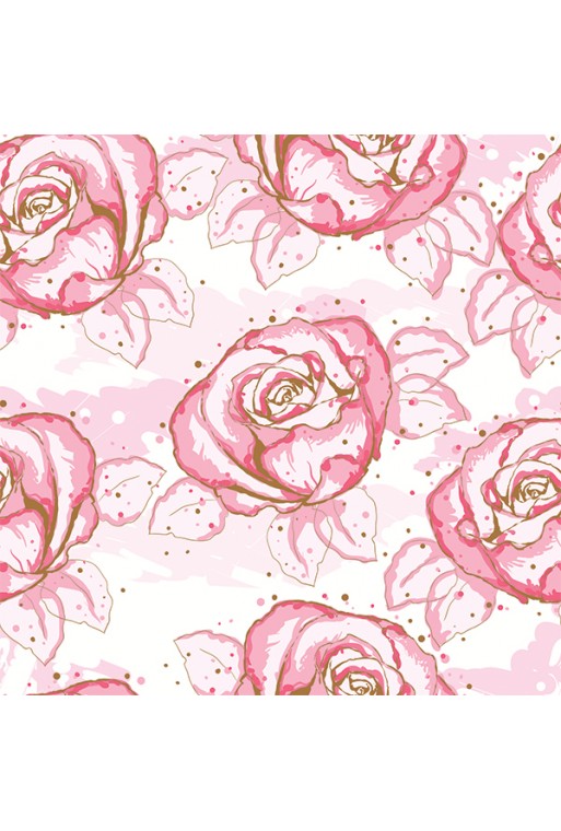 Cloud of Roses decorative floral vinyl sticker
