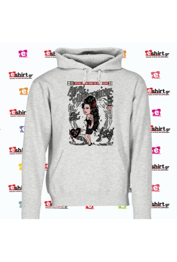 Μουσικό μπλουζάκι Amy Winehouse με vintage comic εικονογράφηση
