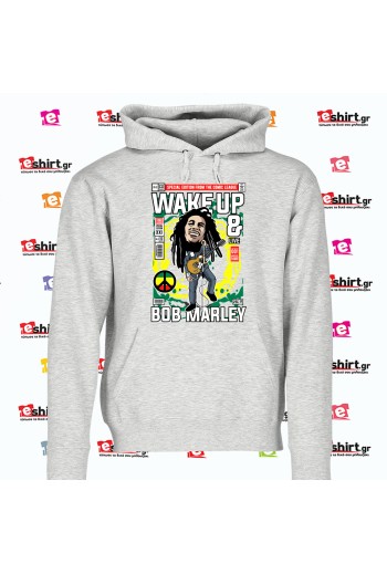 Μπλούζα Bob Marley με καλλιτεχνικό σκίτσο σε 80s comic style