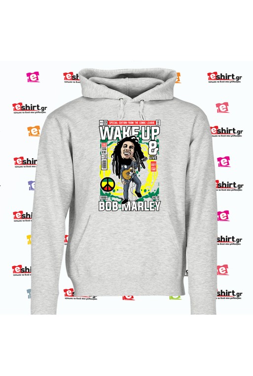 Μπλούζα Bob Marley με καλλιτεχνικό σκίτσο σε 80s comic style