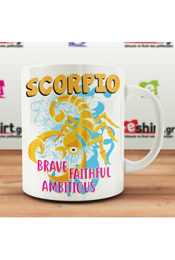 Zodiac Mug Scorpio Brave...