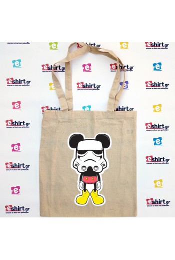 Μικυ Jedi, Stormtrooper, funny, Parody, bag tote, τσάντα