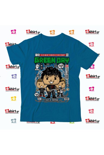 Μπλούζα Green Day σε στυλ εξωφύλλου comics