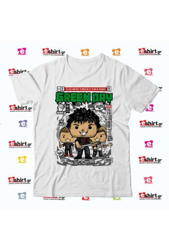 Μπλούζα Green Day – 80s Comic Style μπλουζάκι | eshirt.gr