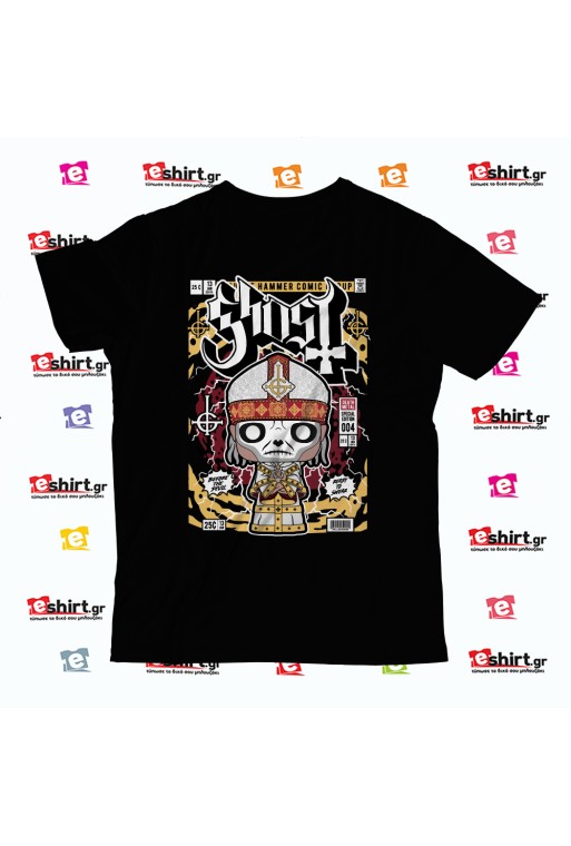 συγκρότημα Ghost rock T-shirt με retro horror comic αισθητική