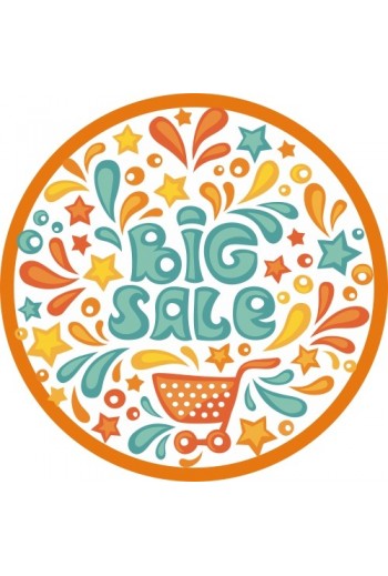 Big Sale A07 Window Sticker | Colourful Sale Sign 58×58 cm